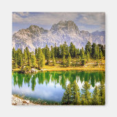 Dolomiten und Atemberaubender See Landschaft Magnet (Vorne)