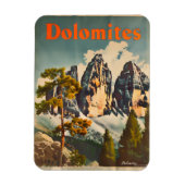 Dolomiten Vintag Magnet (Vertikal)