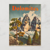 Dolomiten Vintag Postkarte (Vorderseite)