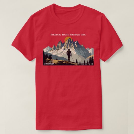 Dolomiten Wandern im Val Piora T-Shirt (Design vorne)