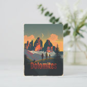 Dolomiten Wandern Postkarte (Stehend Vorderseite)