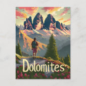 Dolomiten Wandern Postkarte (Vorderseite)
