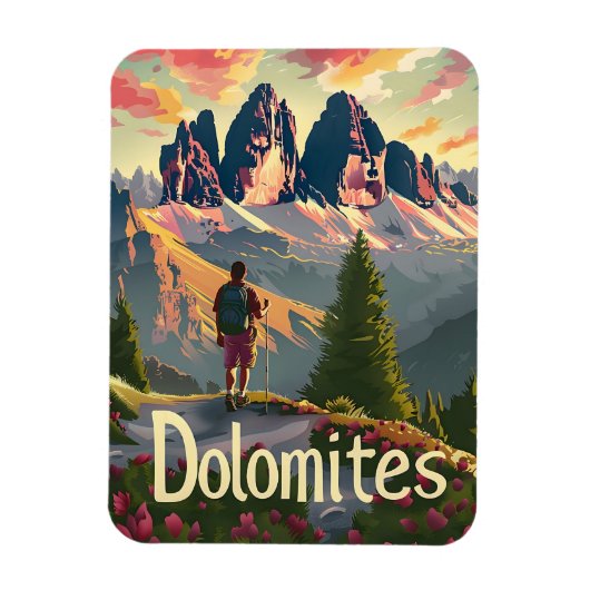 Dolomiten-Wanderung Magnet (Vertikal)