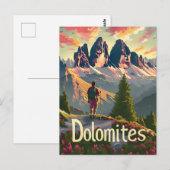 Dolomiten-Wanderung Postkarte (Vorne/Hinten)