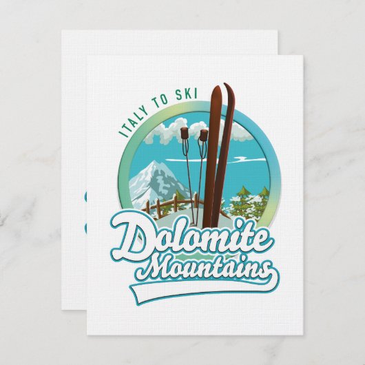 Dolomitengebirge - Italien - Logo (Vorne/Hinten)