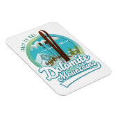 Dolomitengebirge - Italien - Logo Magnet (Rechte Seite)