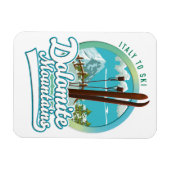 Dolomitengebirge - Italien - Logo Magnet (Horizontal)