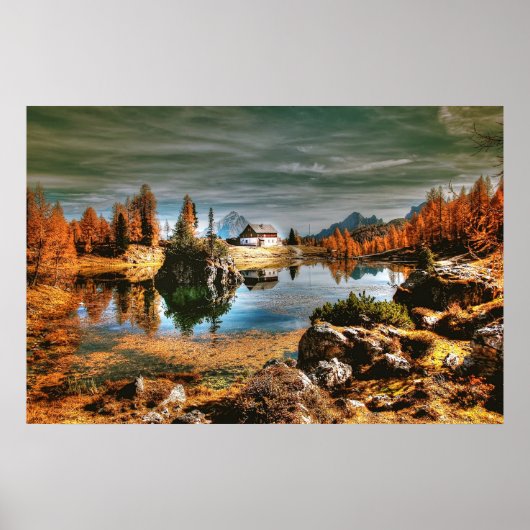 Dolomitengebirge, Kursivum Poster (Vorne)