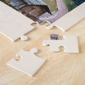 Dolomites Italy Alps Mountain Landscape Watercolor Puzzle (Seite)