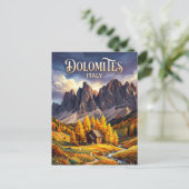 Dolomites Italy Postkarte (Stehend Vorderseite)