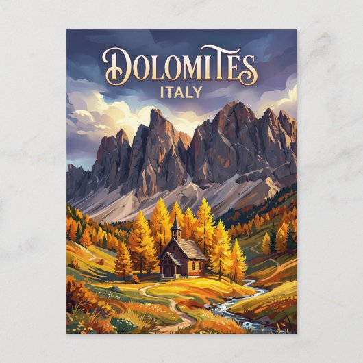 Dolomites Italy Postkarte (Vorderseite)