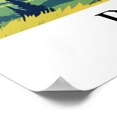 Dolomites Italy Vintage Travel Mountain Alpine Art Poster (Ecke)