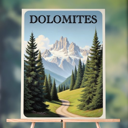 Dolomites Travel Poster (Neutral)