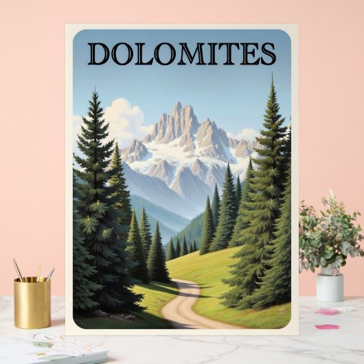 Dolomites Travel Poster (Hochzeit)