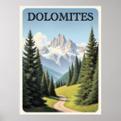 Dolomites Travel Poster (Vorne)