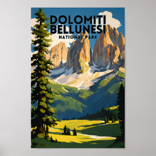 Dolomiti Bellunesi Nationalpark Reisen Poster