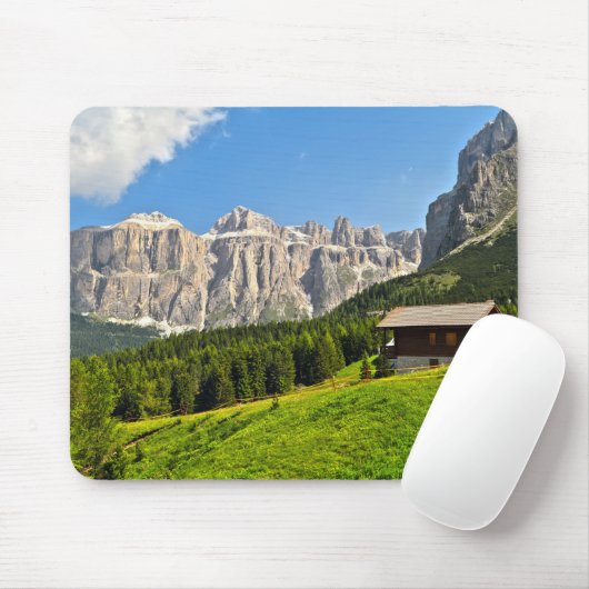 Dolomiti - hohes Fassa Tal Mousepad (Mit Mouse)