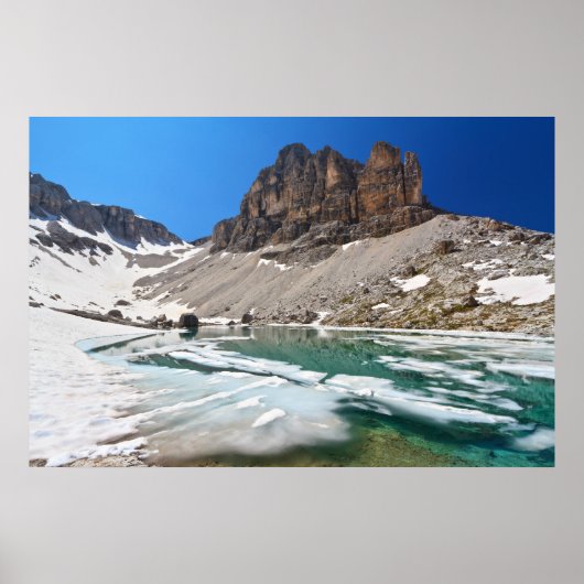 Dolomiti-See Pisciadu Poster (Vorne)