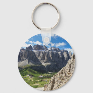 Dolomiti - Sella Gruppe und Gardena Durchlauf Schlüsselanhänger