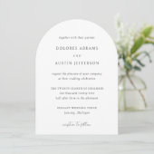 Dolores Classic Elegante Wedding Einladung (Stehend Vorderseite)