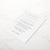 Dolores Classic Elegante Wedding Folieneinladung (Gedreht)