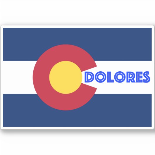 Dolores Colorado Aufkleber (Vorderseite)