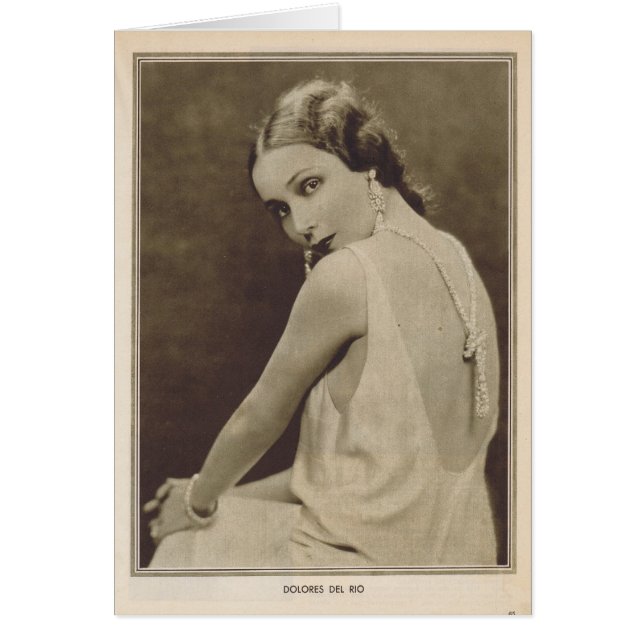 Dolores Del Rio 1930 Vintages Porträt (Vorne)