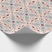 Dolores Tiles FLoral Muster Pink Geschenkpapier (Ecke)