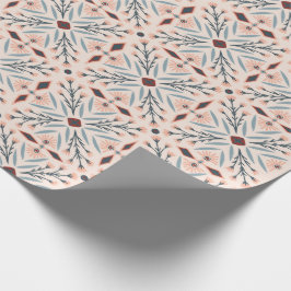 Dolores Tiles FLoral Muster Pink Geschenkpapier