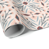 Dolores Tiles FLoral Muster Pink Geschenkpapier (Rolleneckpunkt)