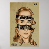 Dolores von Westworld SciFi Robot Artwork Poster (Vorne)