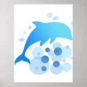 Dolphin-Abstract-Design Poster (Vorne)