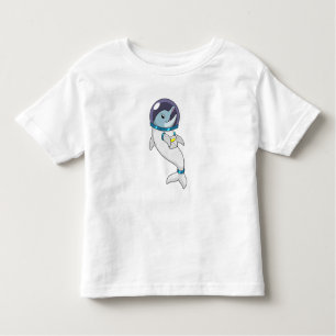 Dolphin als Astronaut in Kostüm Kleinkind T-shirt