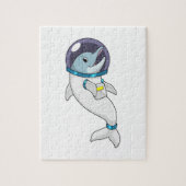 Dolphin als Astronaut in Kostüm Puzzle (Vertikal)