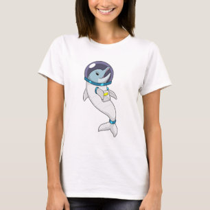 Dolphin als Astronaut in Kostüm T-Shirt