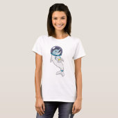 Dolphin als Astronaut in Kostüm T-Shirt (Vorne ganz)