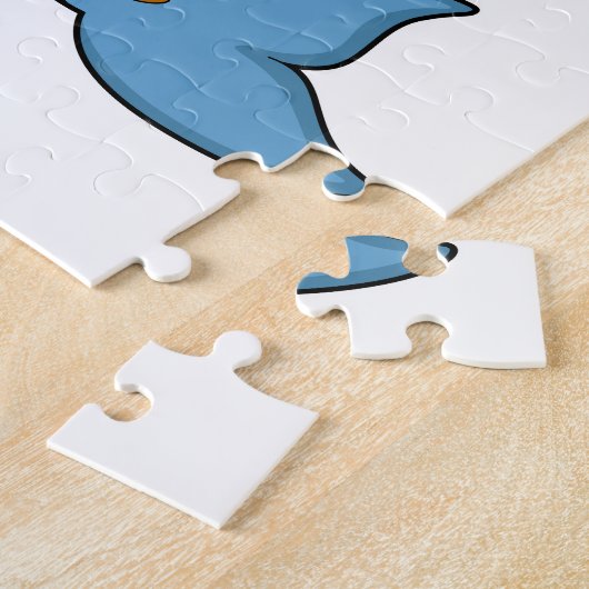 Dolphin als Astronaut mit Kostüm Puzzle (Seite)