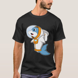 Dolphin als Astronaut mit Kostüm T-Shirt