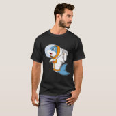 Dolphin als Astronaut mit Kostüm T-Shirt (Vorne ganz)