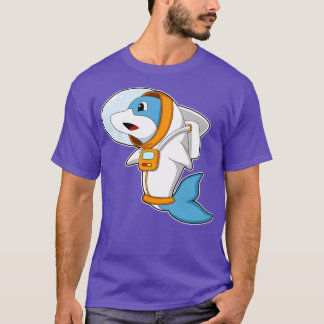 Dolphin als Astronaut mit Kostüm T-Shirt