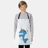 Dolphin als Einhorn mit Brille.PNG Schürze (Getragen)