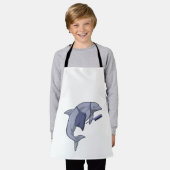 Dolphin als Friseur mit Kamm Schürze (Getragen)