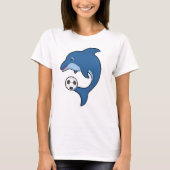 Dolphin als Fußballspieler mit Fußball T-Shirt (Vorderseite)