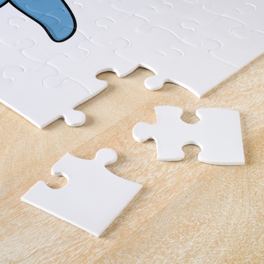 Dolphin als Gentleman mit Hat Puzzle (Seite)