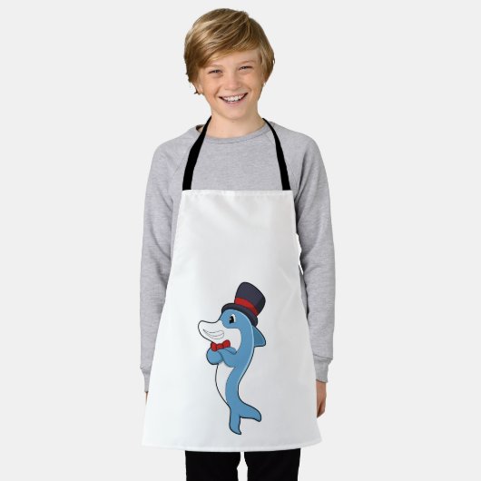 Dolphin als Gentleman mit Hat Schürze (Getragen)