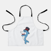 Dolphin als Gentleman mit Hat Schürze (Vorderseite)