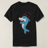 Dolphin als Gentleman mit Hat T-Shirt (Design vorne)