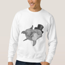 Dolphin als Gentleman mit Top Hut