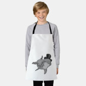 Dolphin als Gentleman mit Top Hut Schürze (Getragen)