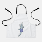 Dolphin als Koch mit Koch Hut Schürze (Vorderseite)
